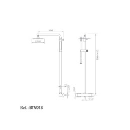 Conjunto Ducha Termostática Vigo
 [BTV013]
