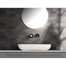 Monomando Empotrado Lavabo Milos Negro Oro Rosa [GLI019/NOR]