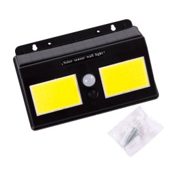Aplique Solar LED IP65 Sensor Batería: 3,7V 1.200Ma [LUM-YC-SW8019-COB]