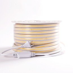 Tira LEDs COB 450W 34.200Lm 220VAC x 50M [HO-COB220-9W-WW]-Blanco Cálido
