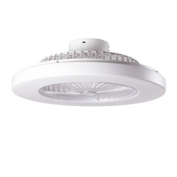 Ventilador de Techo 40W 2000Lm Iluminación LED CCT Variable Control Remoto 50.000H - Blanco [HO-LEDFAN-08-W]