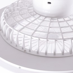 Ventilador de Techo 40W 2000Lm Iluminación LED CCT Variable Control Remoto 50.000H - Blanco [HO-LEDFAN-08-W]