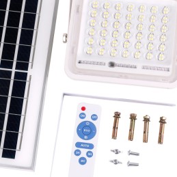 Proyector LED Solar 40W 6500K Panel: 6V/8W Batería: 3,2V/5000MaH Control Remoto [HO-SOLARFL-40W-02]