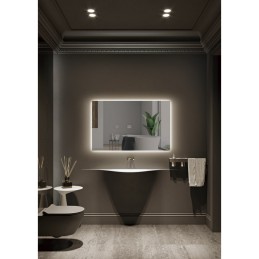 Espejo Iluminado Baño \"Italia\" 100Cm Blanco Frío Sensor Antivaho/On-Off [LIMEX-ITAL007/10070]