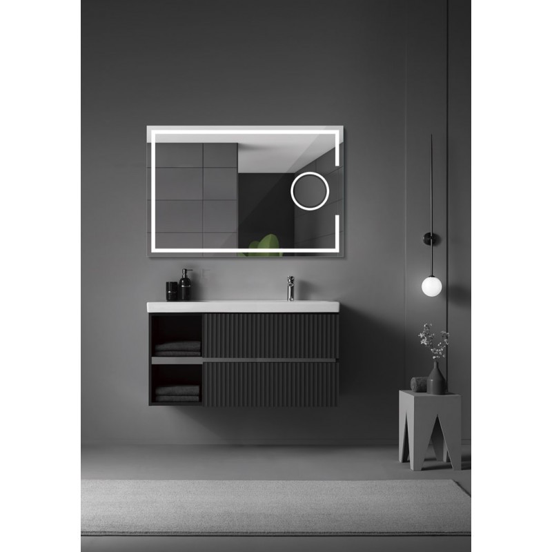 Espejo Iluminado Baño \"Malta\" 120Cm Blanco Frío/Natural/Cálido Sensor Antivaho/On-Off Espejo Aumento x5 [LIMEX-MALT016/120]