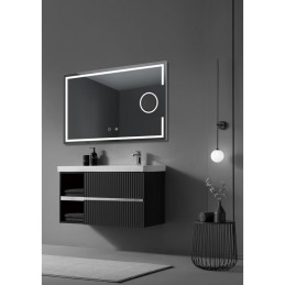 Espejo Iluminado Baño \"Malta\" 80Cm Blanco Frío/Natural/Cálido Sensor Antivaho/On-Off Espejo Aumento x5 [LIMEX-MALT016/80]