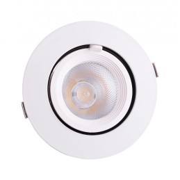 Foco Downlight LED 15W 1500Lm 4000ºK Circular Orientable 40.000H [HO-COB-C-OR-15W-W]