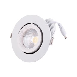 Foco Downlight LED 20W 2000Lm 4000ºK Circular Orientable 40.000H [HO-COB-C-OR-20W-W]