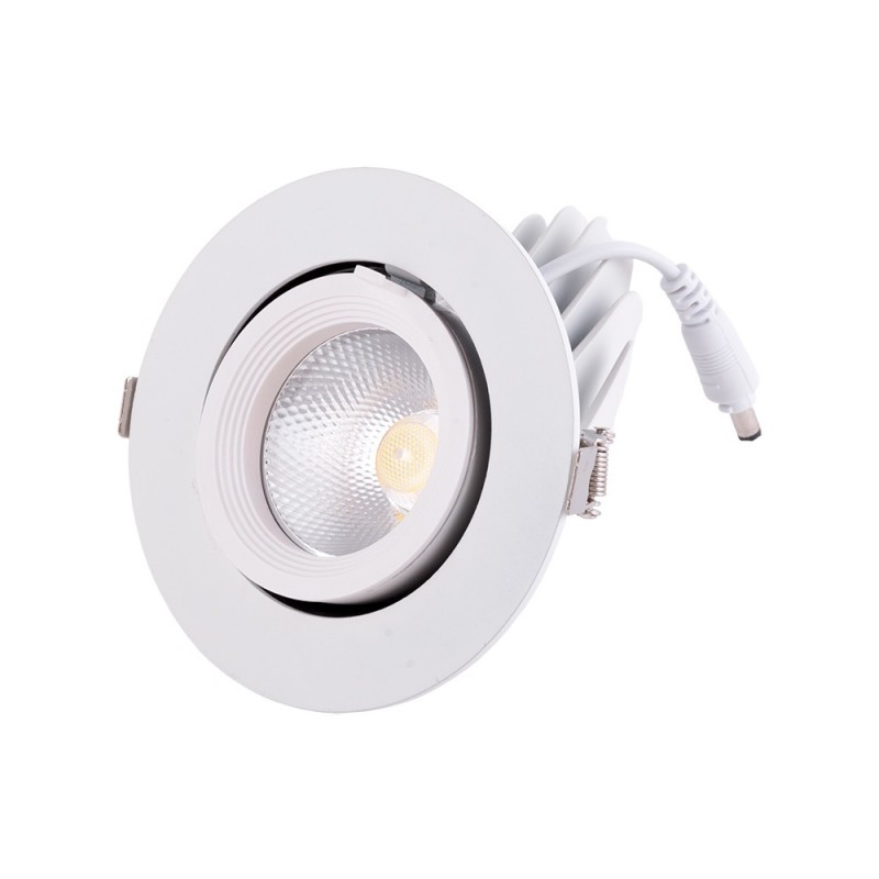 Foco Downlight LED 20W 2000Lm 4000ºK Circular Orientable 40.000H [HO-COB-C-OR-20W-W]