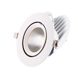 Foco Downlight LED 24W 2400Lm 4000ºK Circular Orientable 40.000H [HO-COB-C-OR-24W-W]