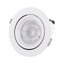 Foco Downlight LED 30W 3000Lm 4000ºK Circular Orientable 40.000H [HO-COB-C-OR-30W-W]