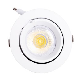 Foco Downlight LED 30W 3000Lm 4000ºK Circular Orientable 40.000H [HO-COB-C-OR-30W-W]
