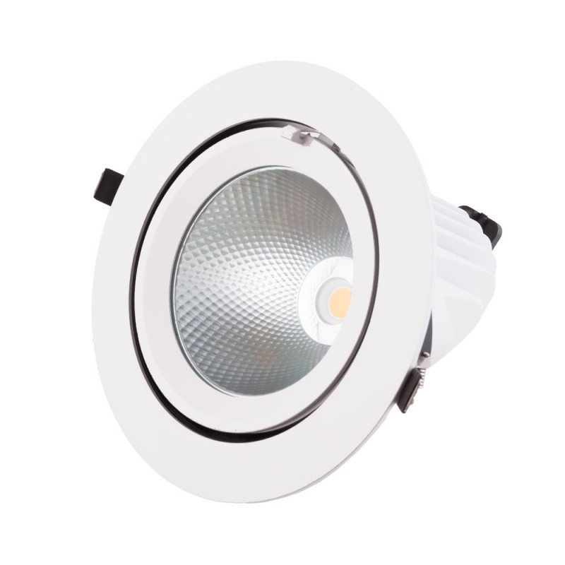 Foco Downlight LED 40W 4000Lm 4000ºK Circular Orientable 40.000H [HO-COB-C-OR-40W-W]