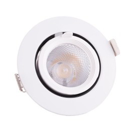 Foco Downlight LED 7W 700Lm 4000ºK Circular Orientable 40.000H [HO-COB-C-C-OR-7W-W]
