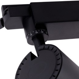 Foco de Carril LED  30W 2700Lm CRI90 4200ºK Monofásico 40.000H Antideslumbrante  [HO-FC-30W-AD-B-W]