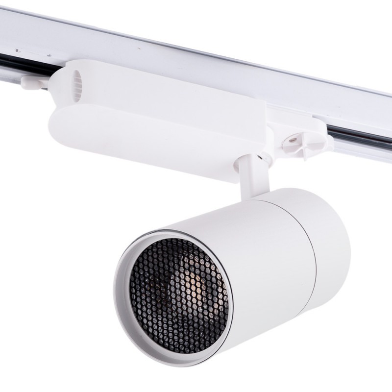 Foco de Carril LED  30W 2700Lm CRI90 4200ºK Trifásico 40.000H Antideslumbrante  [HO-FC-30W-AD-W-W]