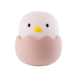 Lampara nocturna de mesa LED Infantil quitamiedos y recargable \"Chicken\"