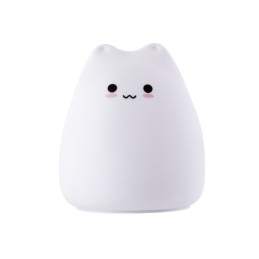 Lampara nocturna de mesa LED Infantil quitamiedos y recargable \"Cat\"