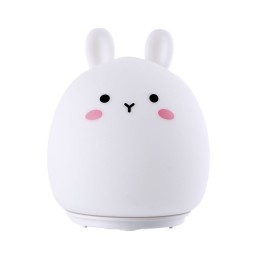 Lampara nocturna de mesa LED Infantil quitamiedos y recargable \"Rabbit\"