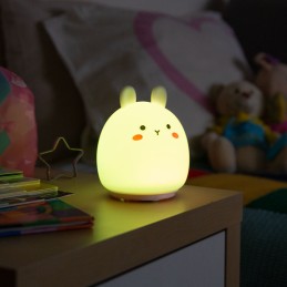 Lampara nocturna de mesa LED Infantil quitamiedos y recargable \"Rabbit\"