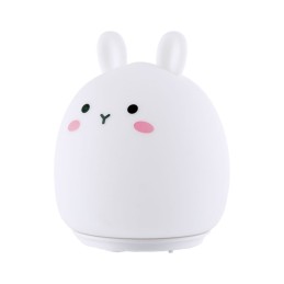 Lampara nocturna de mesa LED Infantil quitamiedos y recargable \"Rabbit\"