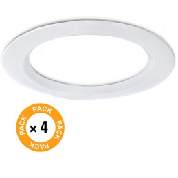 Pack 4 Downlights LED 24W 2.160Lm 6000ºK IP65 Baños/Cocinas 50.000H [SL-DLFS06-24W-CW-PK4]