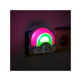 Pack 2 Lampara nocturna de pared LED Infantil quitamiedos y recargable \"Rainbow\"