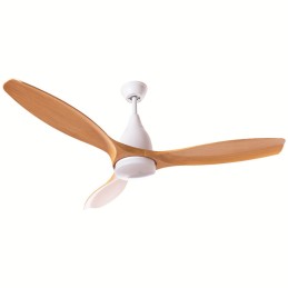 Ventilador de Techo 15W 1,050Lm Iluminación LED CCT Variable 6 Velocidades Control Remoto Rotación Reversible (Verano/Invier