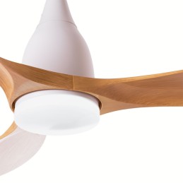 Ventilador de Techo 15W 1,050Lm Iluminación LED CCT Variable 6 Velocidades Control Remoto Rotación Reversible (Verano/Invier