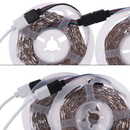 Kit Tira 108W 4.500Lm 450 LEDs 15 metros RGB Blister Transformador, Controlador, Control Remoto IP25 40.000H [CA-KITRGB-15M]