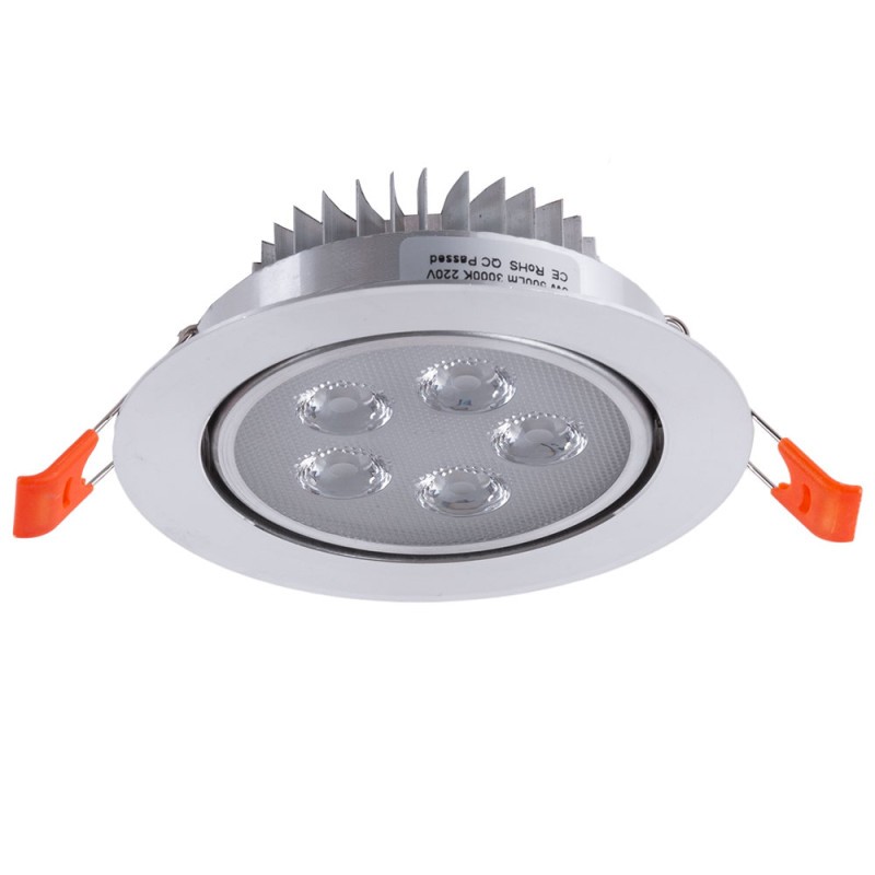 Foco Downlight LED 5W 500Lm 6000ºK Circular 40.000H [HO-LEDDOWN-5W-CW]