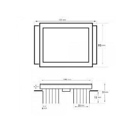 Módulo Óptico LED 40W 5.400Lm Bridgelux  para Farola 60,000H