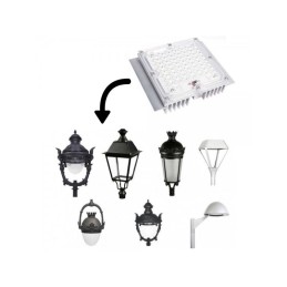 Módulo Óptico LED 40W 5.400Lm Bridgelux  para Farola 60,000H