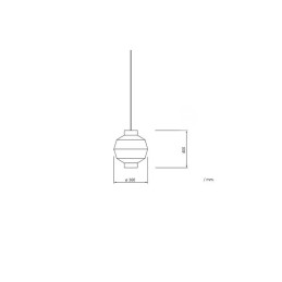 Lámpara Colgante \"Barishal\" [SKD-P80013]