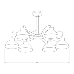Lámpara Colgante \"Bratsk\" [SKD-P80014]