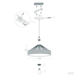 Lámpara Colgante \"Krefeld\" [SKD-P80037]