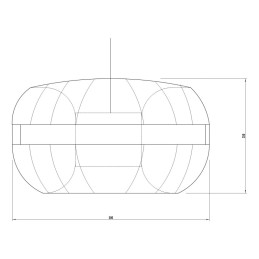 Lámpara Colgante \"Burgas\" [SKD-P80041]