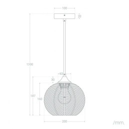 Lámpara Colgante \"Probolinggo\" [SKD-P80049]