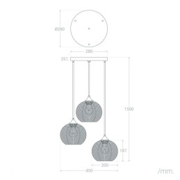Lámpara Colgante \"Guadalupe\" [SKD-P80038]