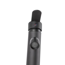 Grifo Lavabo Latón/Zinc, Negro, Agua Caliente-Fría, Latiguillos, Caño Alto, Monomando [QLI-FA-4214]