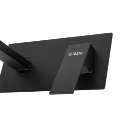 Grifo Bañera Latón/Zinc, Negro, Agua Caliente-Fría, Monomando [QLI-FA-4302]