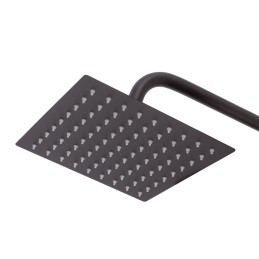 Conjunto Ducha Latón/Zinc ,Negro, Agua Caliente-Fría, Monomando [QLI-FA-46106]