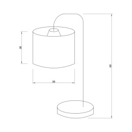 Lámpara de Mesa \"El Tigre\" [SKD-T1012]