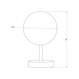 Lámpara de Mesa \"Garoua\" [SKD-T1016]