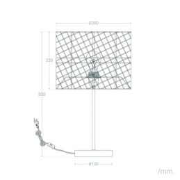 Lámpara de Mesa \"Porbandar\" [SKD-T1020]