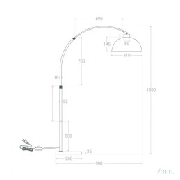 Lámpara de Suelo \"Monclova\" [SKD-F1005]