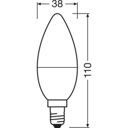 Ledvance/Osram Bombilla LED \"Classic\" E14 7,5W 806Lm 2700K 200º IP20