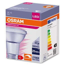 Ledvance/Osram Bombilla LED Spot E27 6,4W 350Lm 2700K 36º IP20 Regulable