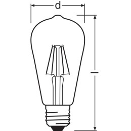 Ledvance/Osram Bombilla LED \"Classic\" E27 5,8W 806Lm 4000K 300º IP20 Regulable