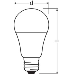 Ledvance/Osram Bombilla LED \"Classic\" E27 8,8W 806Lm 2700K 200º IP20 Regulable